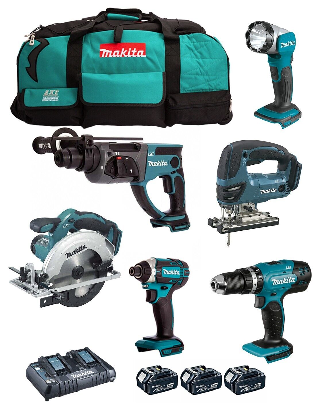 Makita  kit dlx6068pt (dhp453 + dtd152 + dhr202 +.. 0088381833783