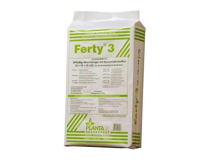Ferty 3, NPK(Mg) 15-10-15+(2) + microelementi (25 kg), concime in polvere idroso