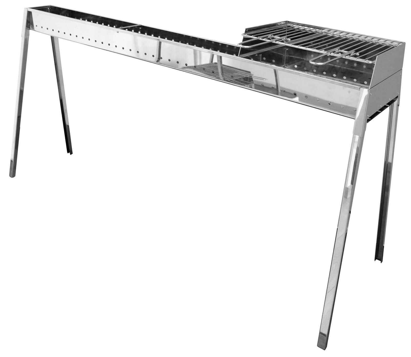 Cuoci Arrosticini a Carbone 140 cm con Barbecue Lisa Luxury Milano Grill 100+40