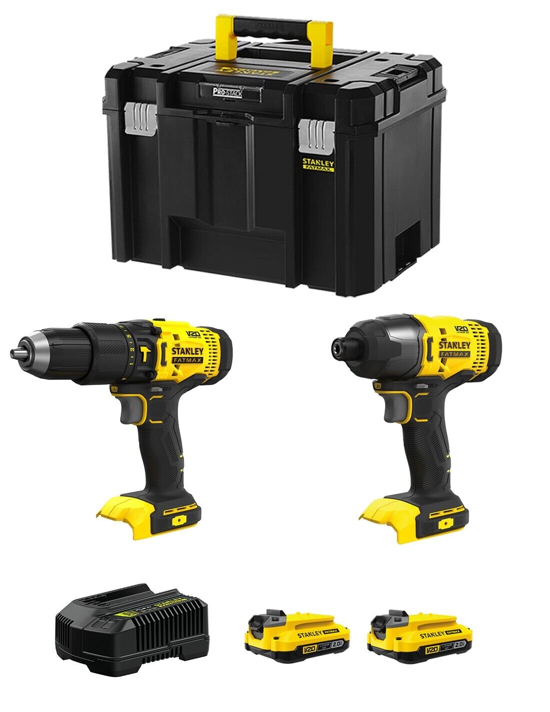 Stanley fatmax v20 stanley fatmax kit svk214 (sfmcd711 + sfmcf800 +.. 8435587919