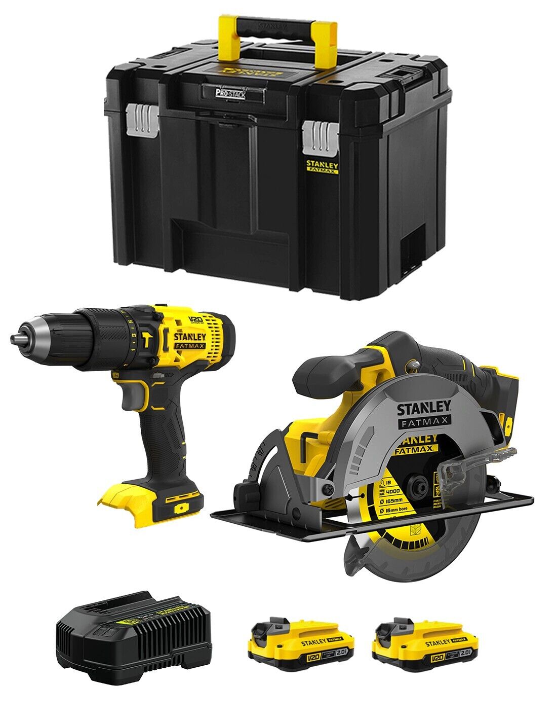 Stanley fatmax v20 stanley fatmax kit svk210 (sfmcd711 + sfmcs500 +.. 8435587919