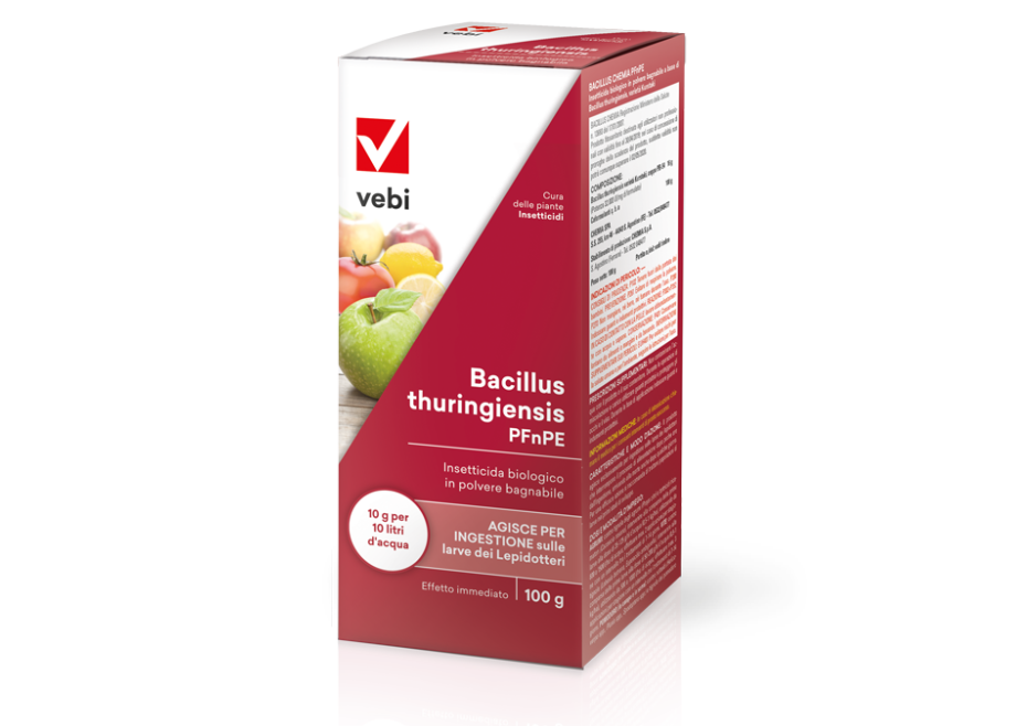 Vebi BACILLUS THURINGIENSIS Insetticida Biologico larve Lepidotteri Nottue 100 G