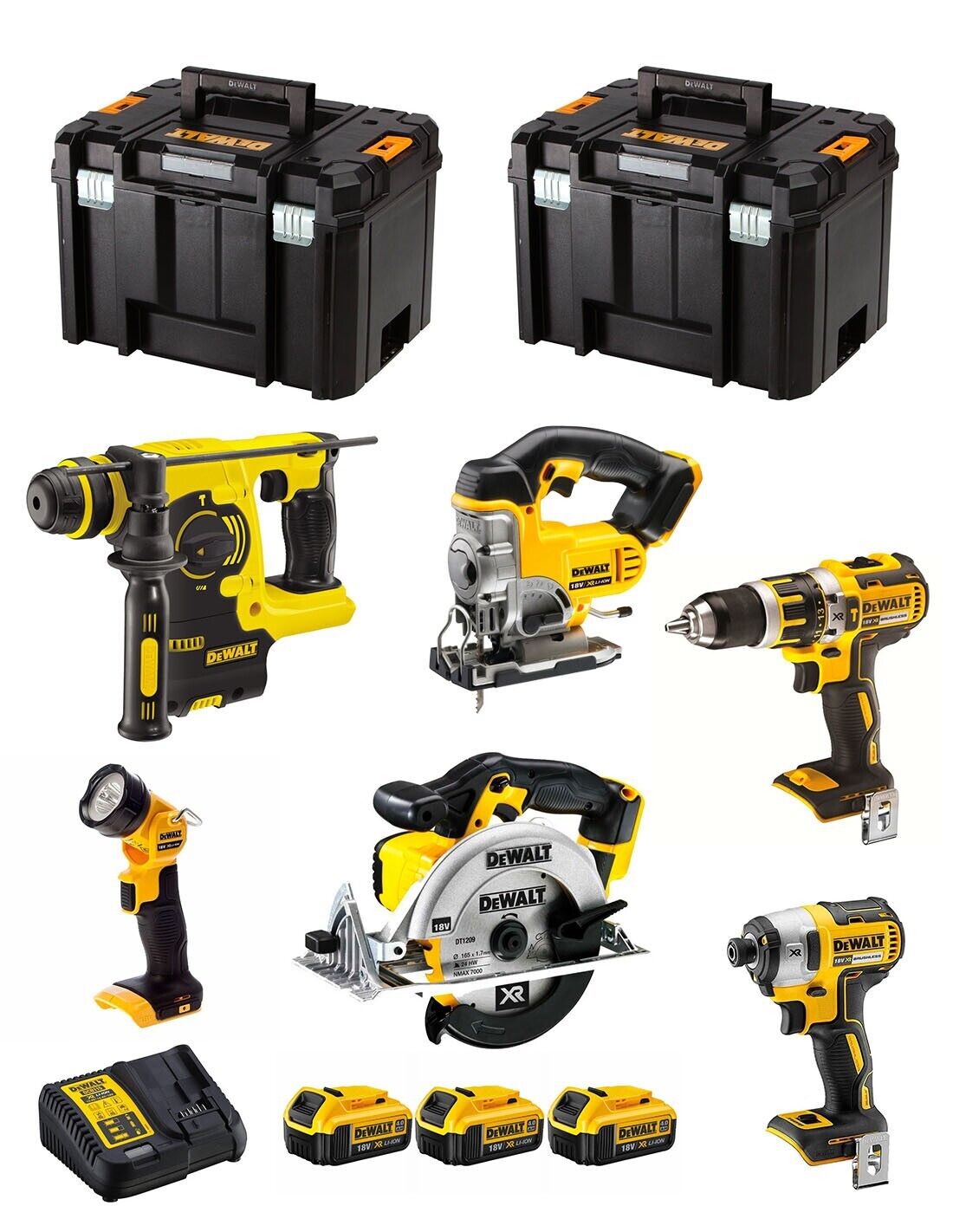 Dewalt  kit dck699m3t (dcd795 + dcs391 + dcs331 +.. 5035048636718