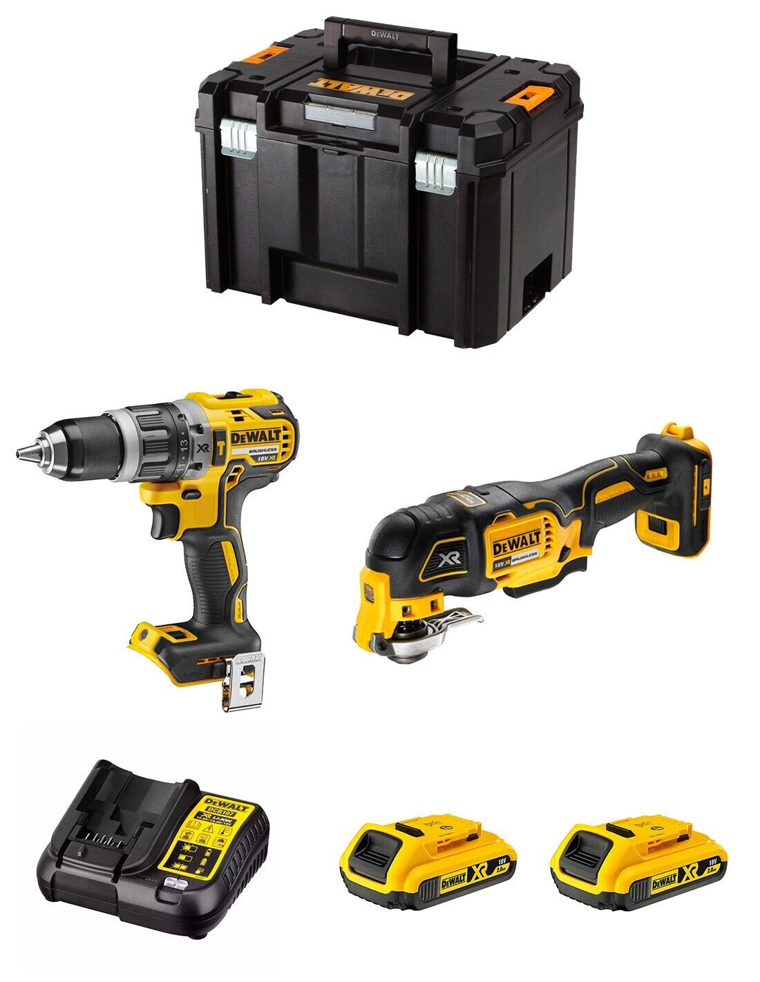 Dewalt  kit dwk206 (dcd796 + dcs355 + 2 x 2,0 ah +.. 8435587916710