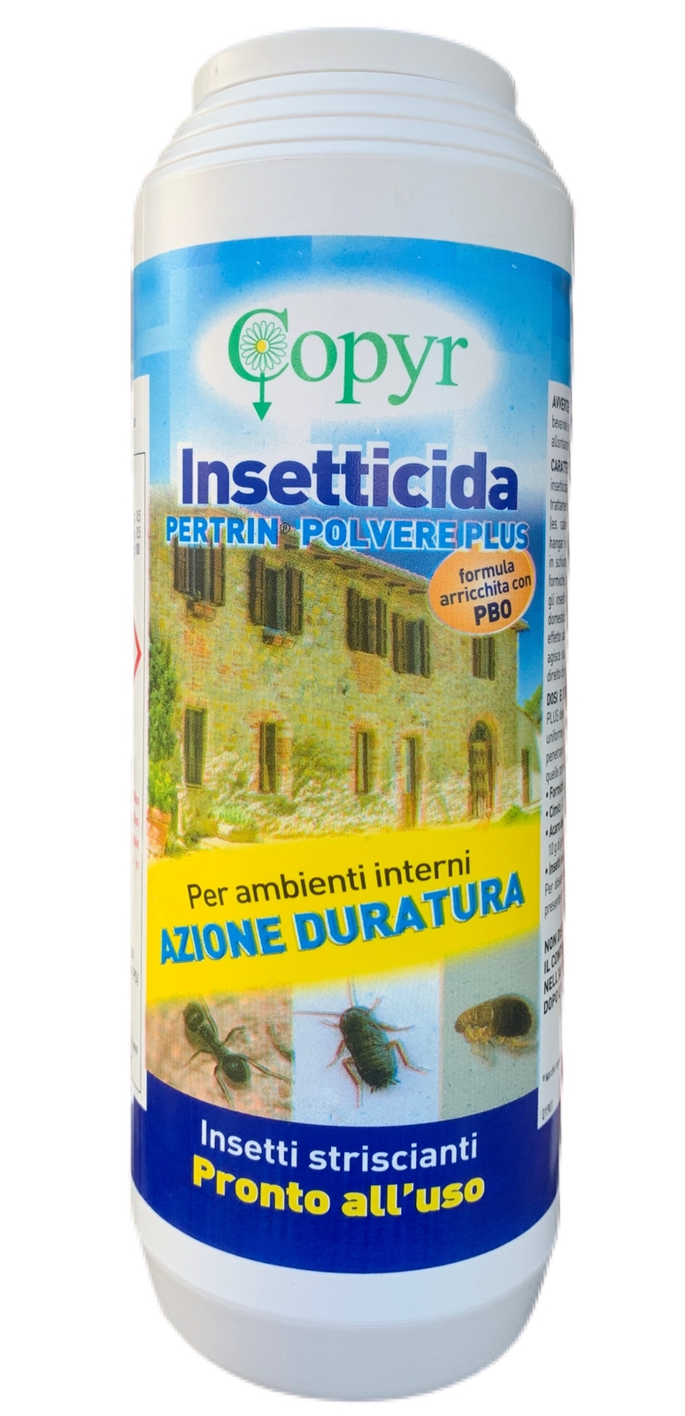 43928 COPYR PERTRIN POLVERE PLUS INSETTICCIDA ACARICIDA PER INTERNO BARATTOLO KG