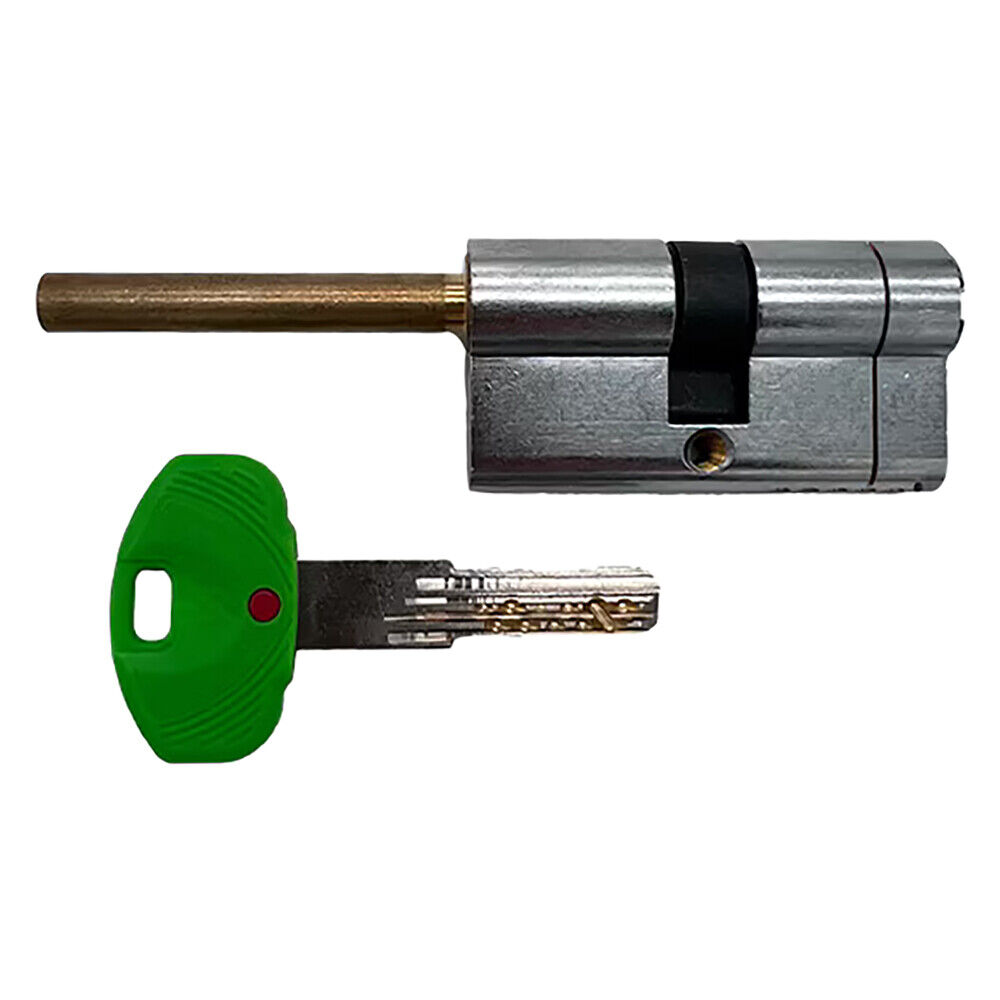 Cilindro profilato per pomolo serie 'evo k22' mm 26+10+26 = 62 (31+31) cromo sat