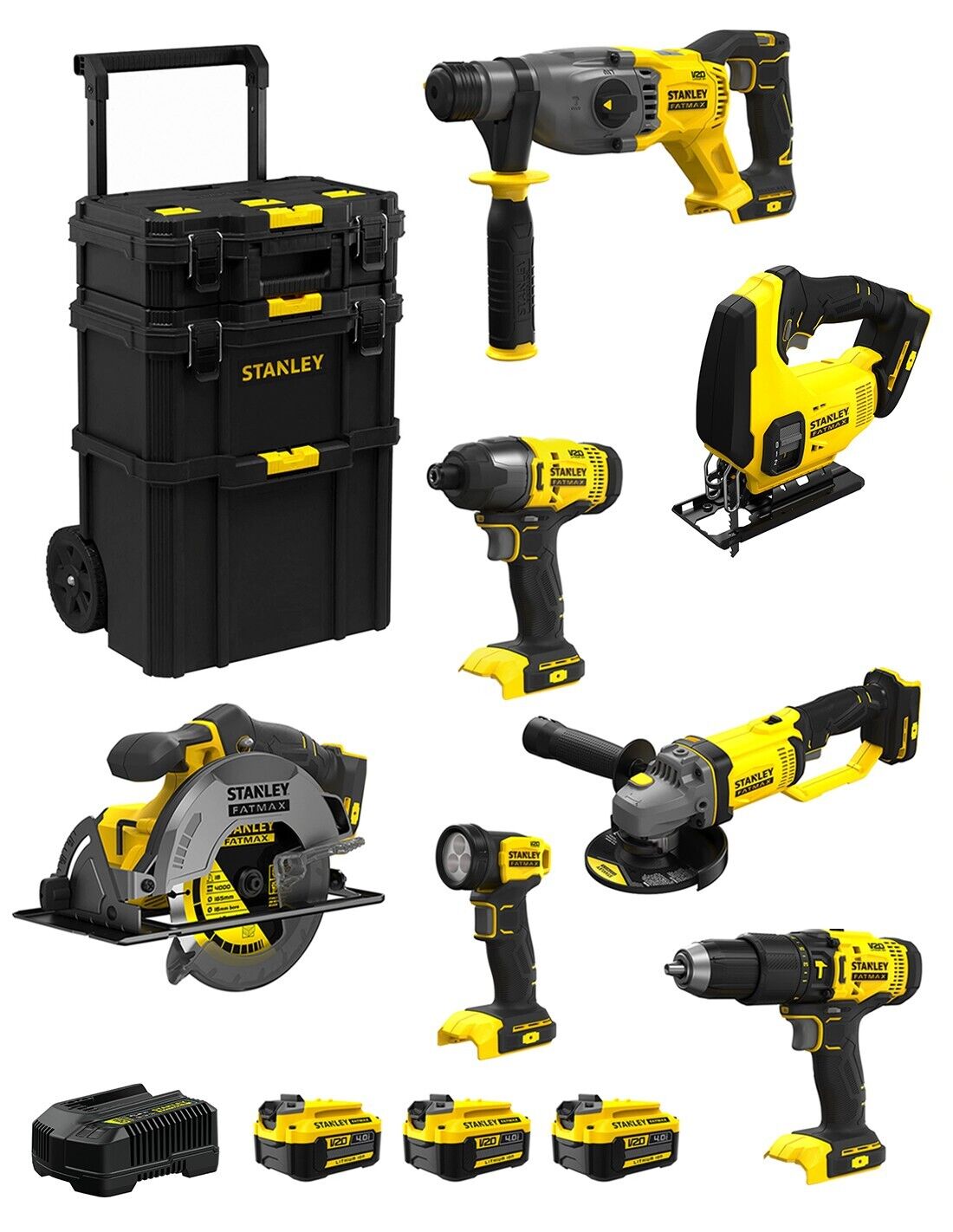 Stanley fatmax v20 stanley fatmax kit svk701 (sfmch900 + sfmcg400 +.. 8435587919