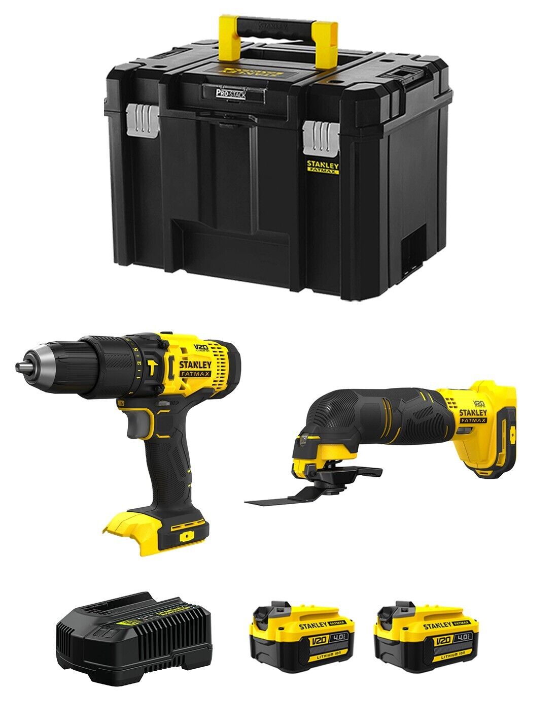 Stanley fatmax v20 stanley fatmax kit svk207 (sfmcd711 + sfmce500 +.. 8435587919