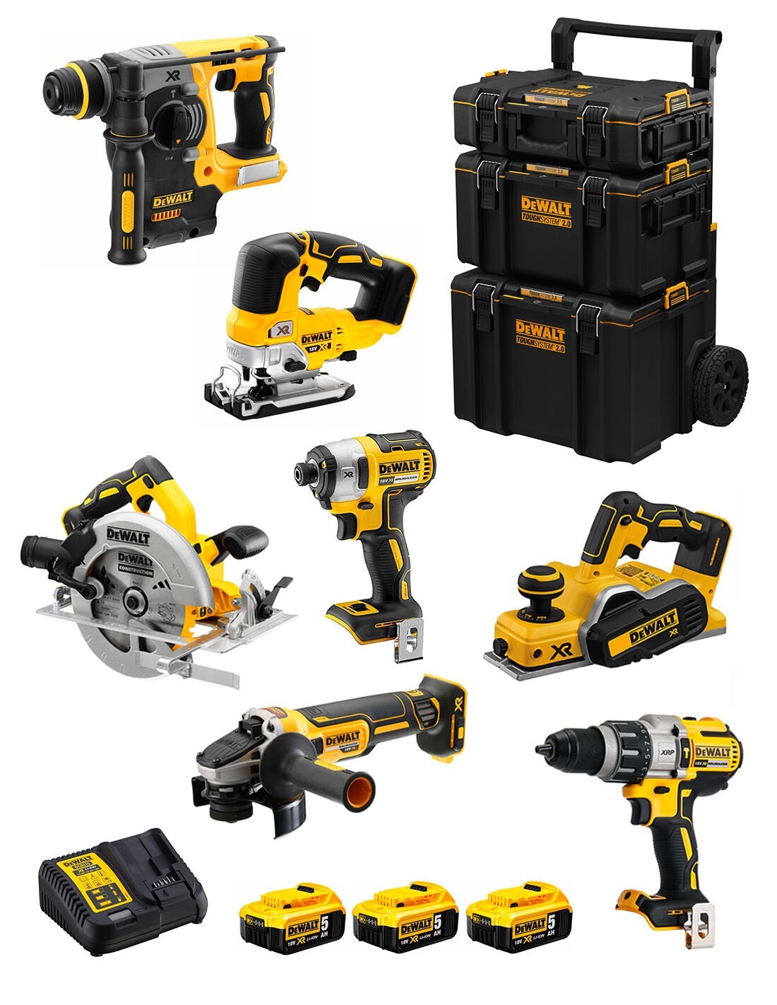 Dewalt  kit dwk701 (dcd996 + dch273 + dcg405 +.. 8435587917007