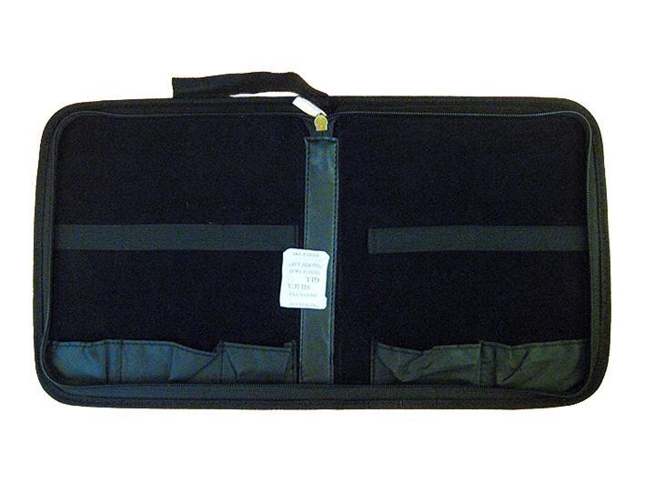 Astuccio porta utensili a 5 posti rigido con cerniera per bonsai 44x24 cm (LC-5/