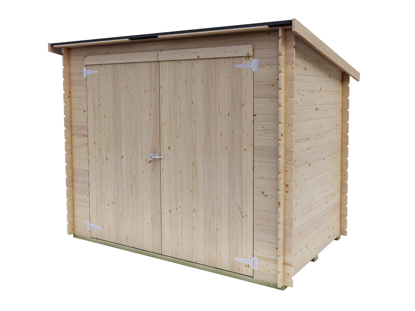 CASETTA IN LEGNO DA GIARDINO SP. 16mm ADDOSSATA 250x130cm EUREKA - Made in Italy