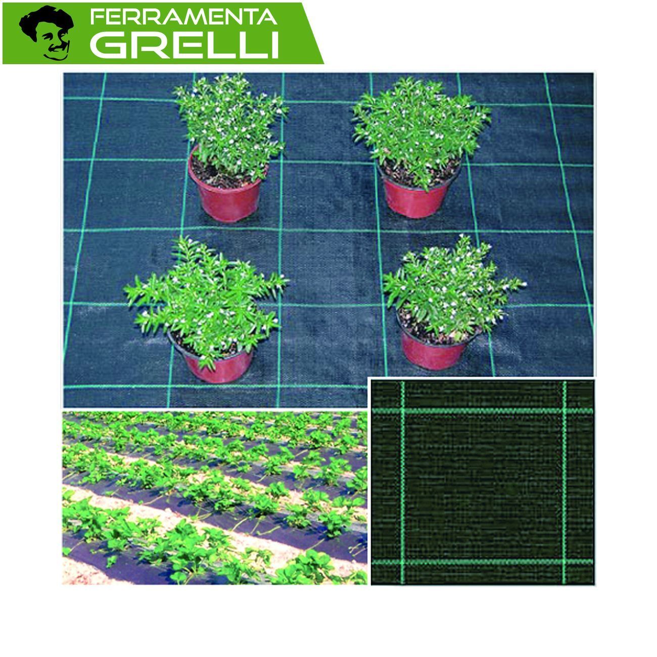 TELO IN RAFIA PER PACCIAMATURA NERO • mt 100x4,20h   • 420 Mq