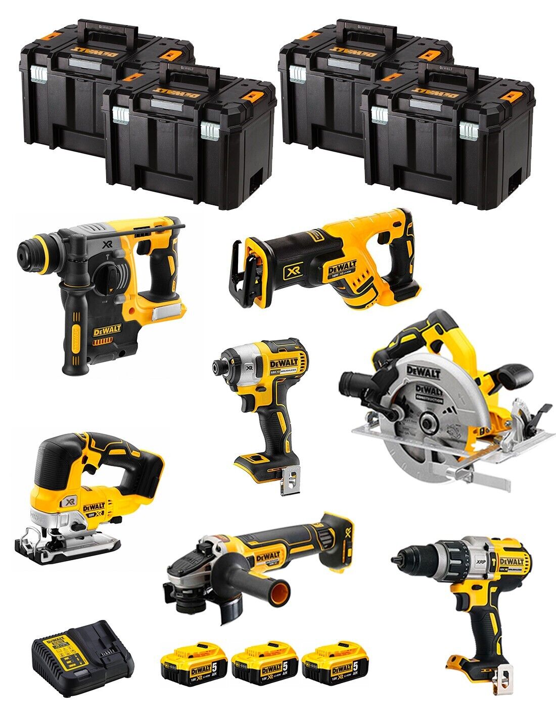 Dewalt  kit dwk703t (dcd996 + dch273 + dcg405 +.. 8435587919193