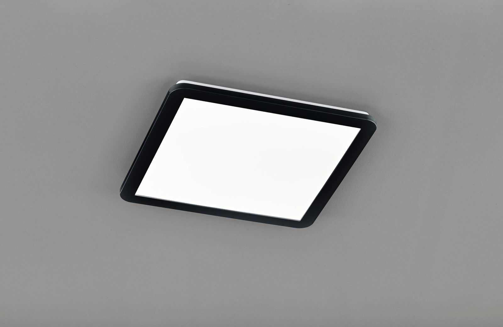 Camillus plafoniera led quadrata metallo nero opaco con funzione dimmerabilita c