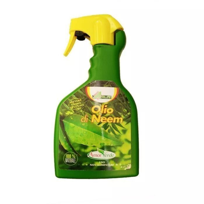 Olio di Neem ALFE - Insetticida e Fungicida Naturale Pronto Uso 750ml