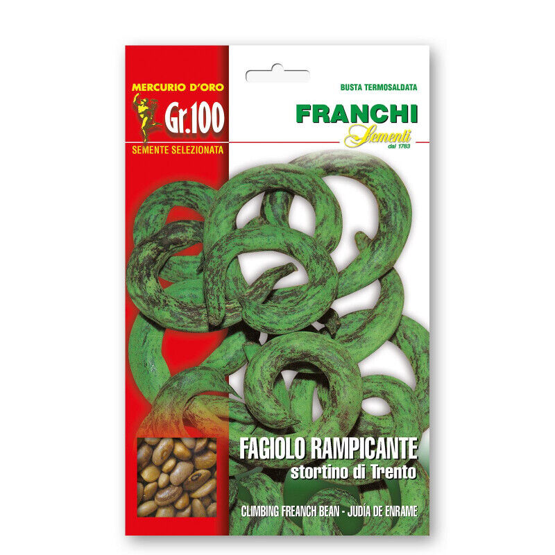 FRANCHI SEMENTI - Semi fagiolo rampicante STORTINO DI TRENTO 100 gr 801245061415