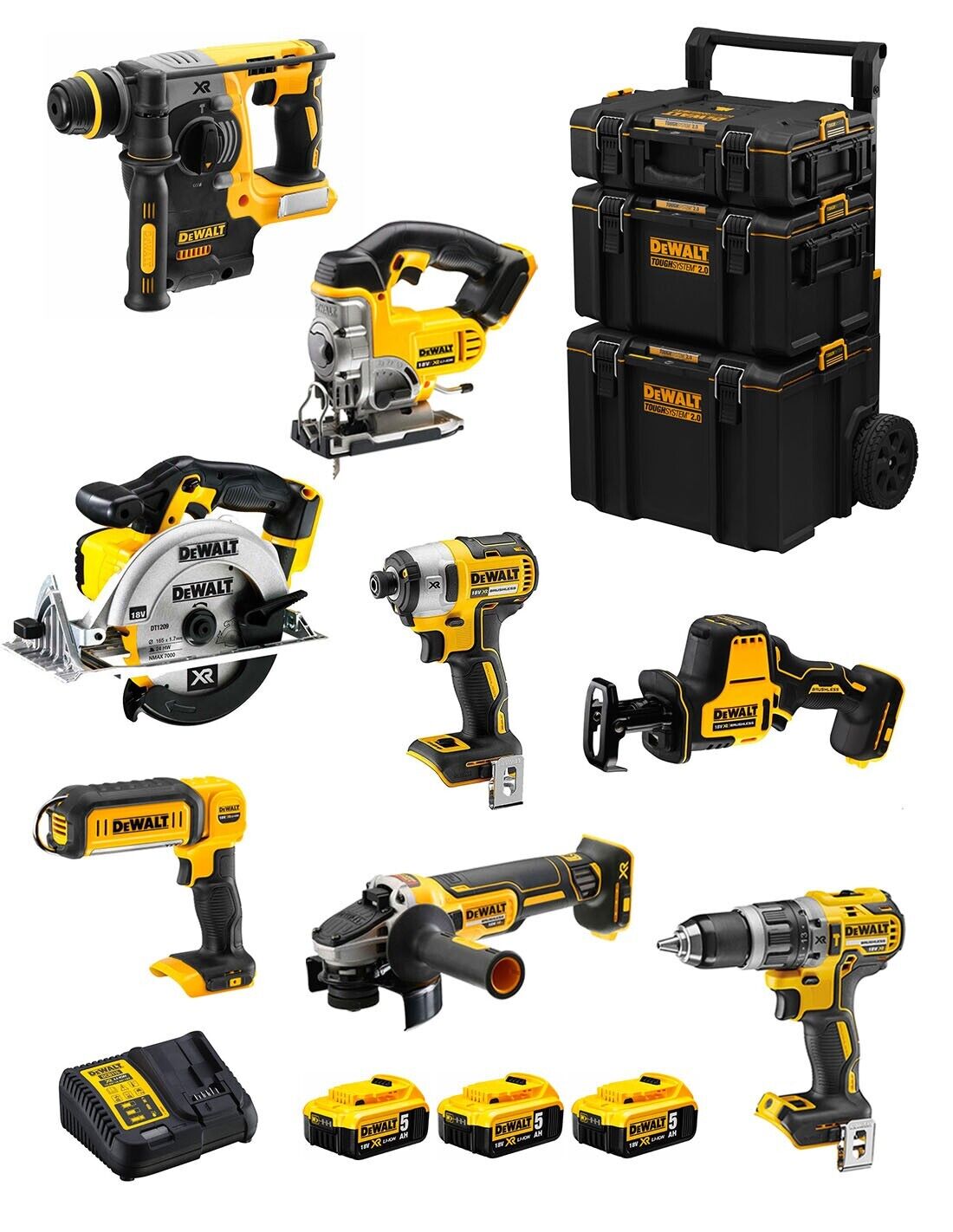 Dewalt  kit dwk804 (dcd796 + dch273 + dcg405 +.. 8435587917076