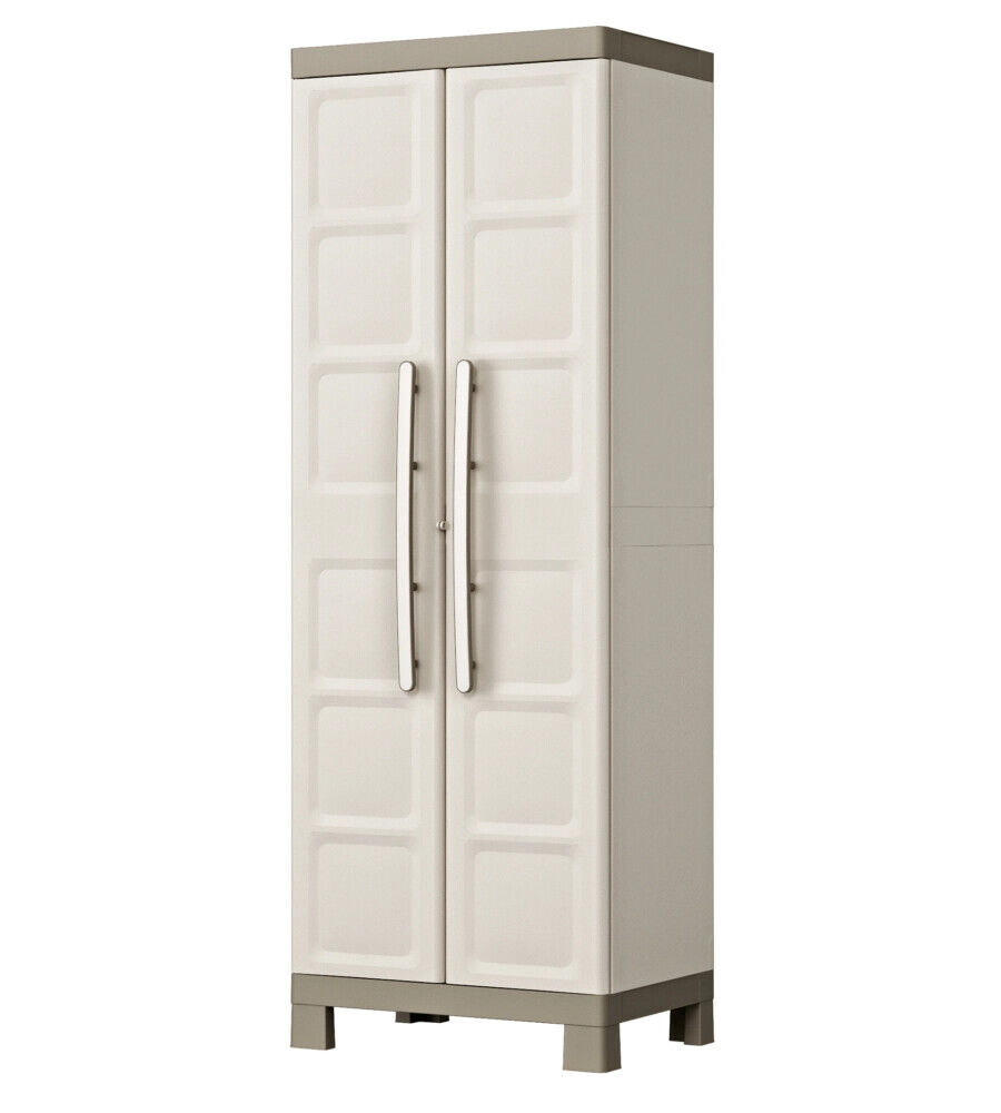 ARMADIO KETER "EXCELLENCE" 2 ANTE IN RESINA BEIGE, 65X45X182 CM