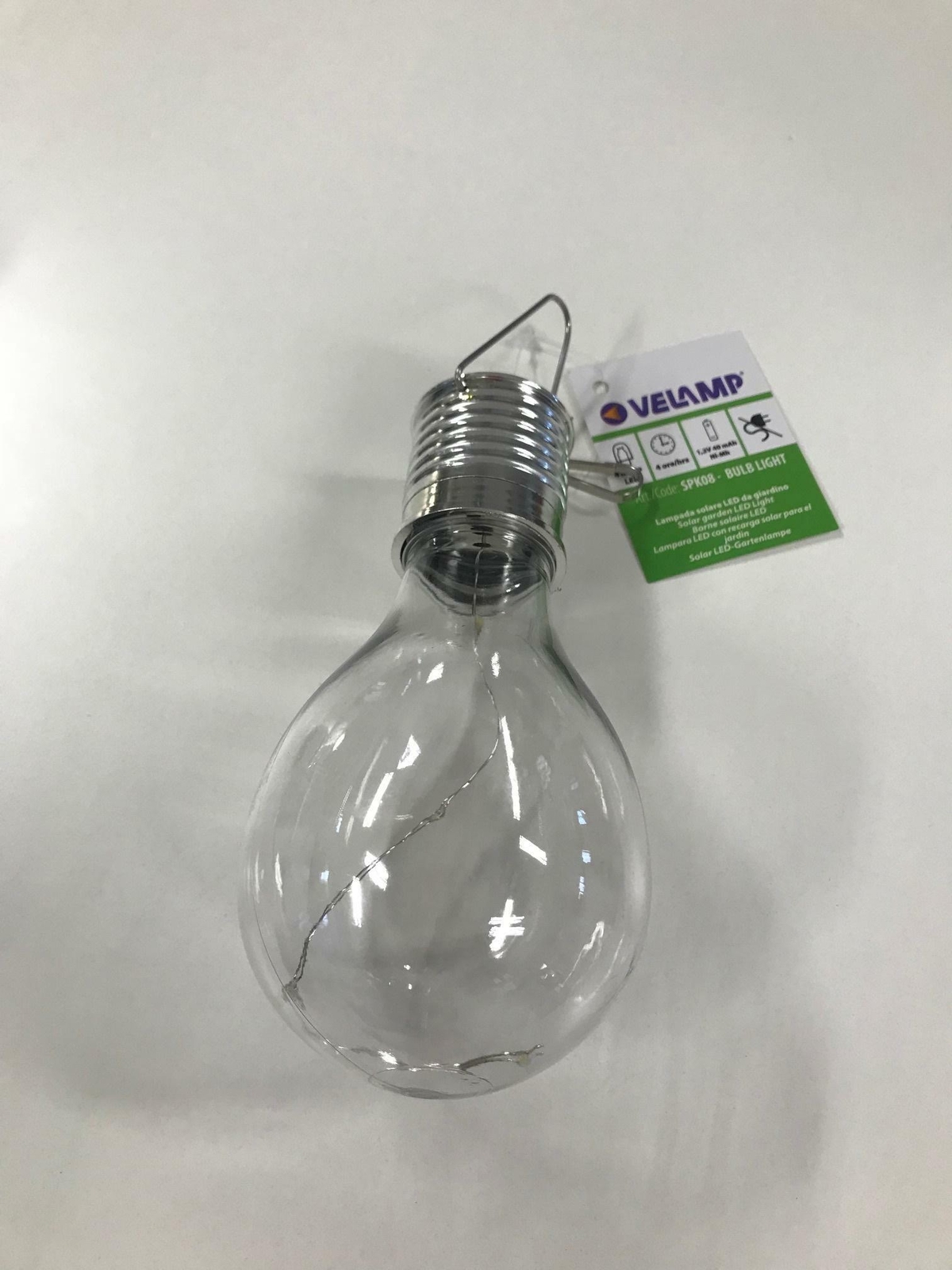 VELAMP LAMPADA SOLARE 4 LED 1.2V GIARDINO SPK08