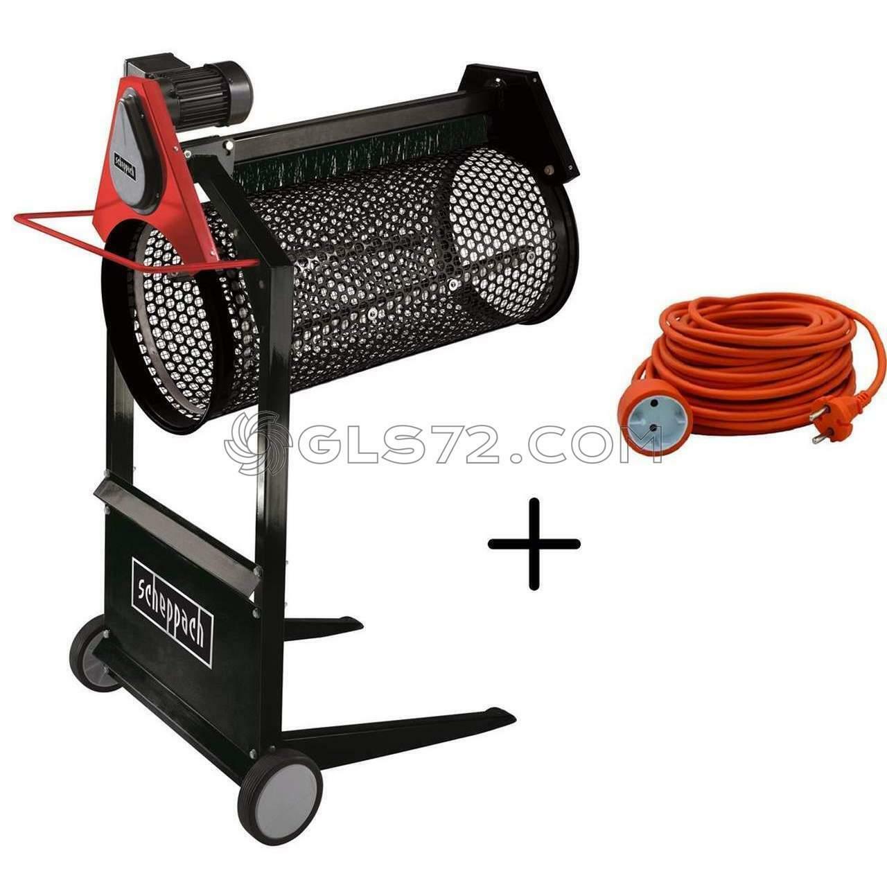 SETACCIO ROTANTE ELETTRICO 360W BOCCA &#248; 40 CM SCHEPPACH RS400 + PROLUNGA