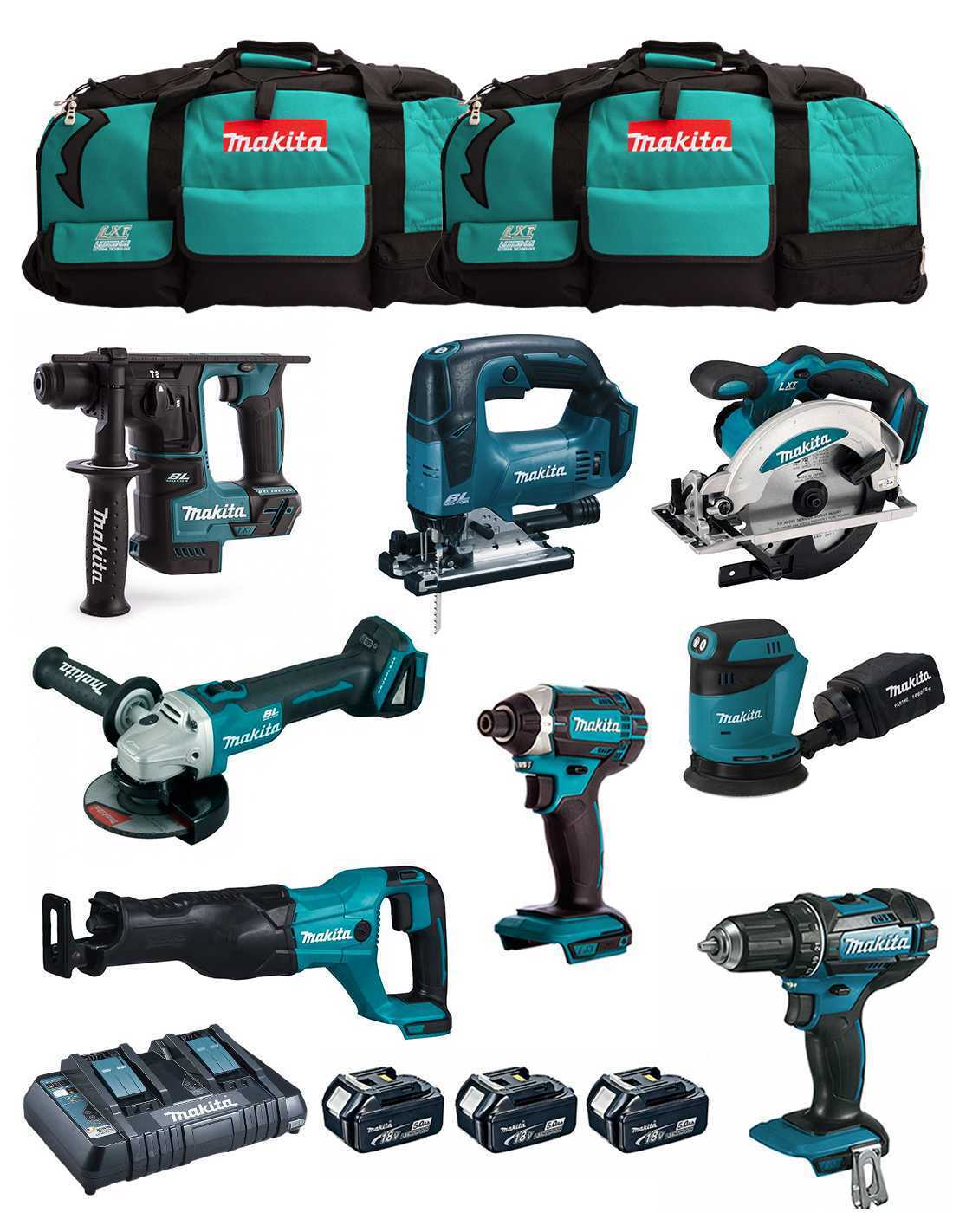 Makita  kit mk801 (ddf482 + dhr171 + dga504 +.. 8435587916437