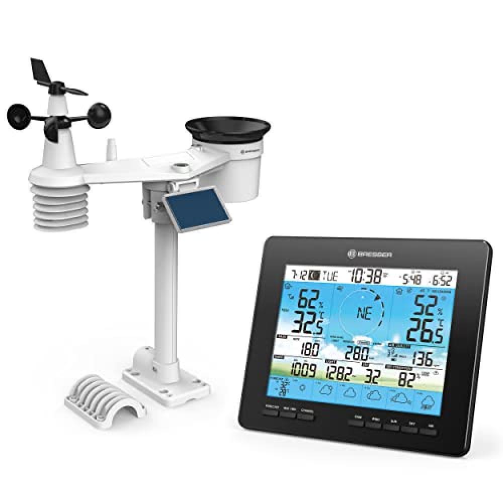BRESSER 4CAST - Stazione meteo solare con previsioni meteo per 6 giorni e WIFI -