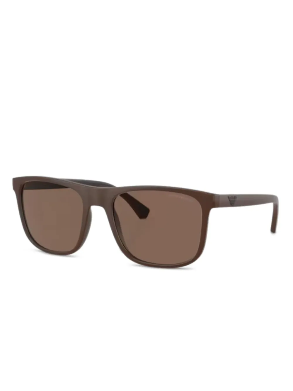 Emporio Armani square frame sunglasses - Marrone