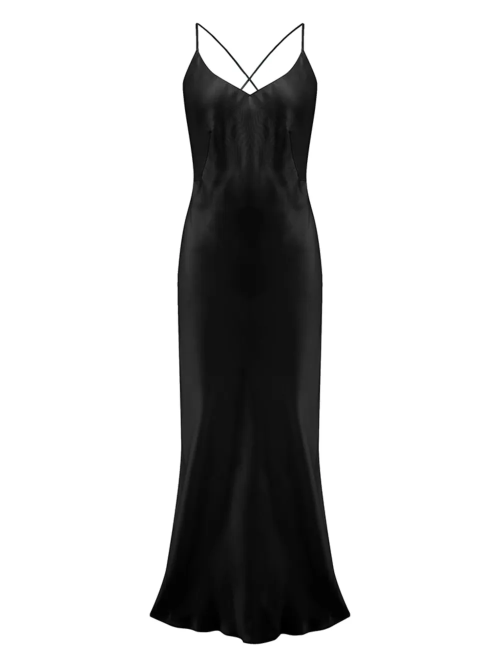 Fleur Of England silk slip dress - Nero