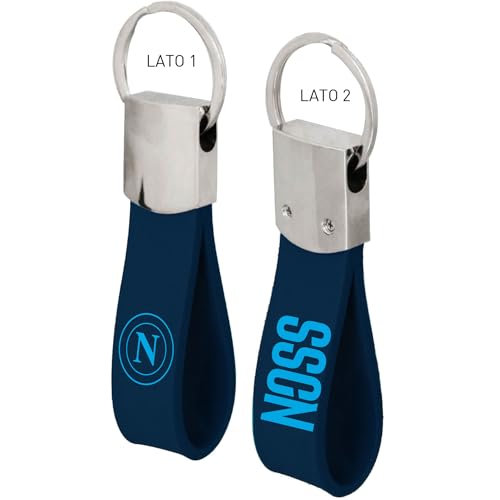 Giemme Srl Portachiavi Ssc Napoli Ufficiale In Metallo E Gomma Con Logo Napoli Calcio Prodotto Ufficiale Ssc Napoli