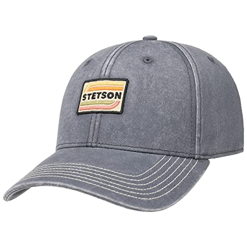 Stetson Cappellino Lenloy Cotton Uomo - Cap Berretto Baseball Curved Brim Fibbia In Metallo, Con Visiera, Fodera Inverno Autunno Estate Primavera Esta