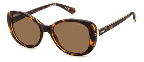 Polaroid Pld 4154/S/X Sunglasses, 086 Havana, 55 Unisex
