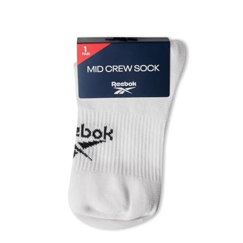 Reebok Fondazione Attiva Calze Crew, Bianco, S Unisex-Adulto