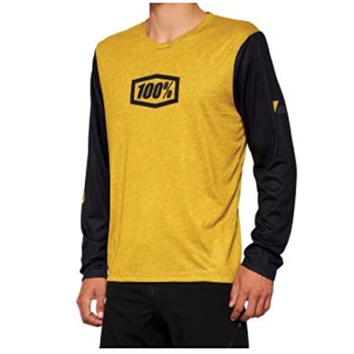 100Percent Maglia Enduro Manica Lunga Airmatic L Jersey, Digione (Giallo), L Unisex-Adulto