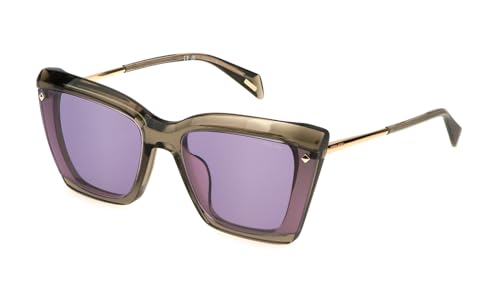 Police Sunglasses Spll95 Shiny Transp.Light Brown 61/19/140 Donna Occhiali