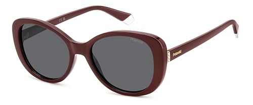 Polaroid Pld 4154/S/X Sunglasses, Lhf Burgundy, 55 Unisex
