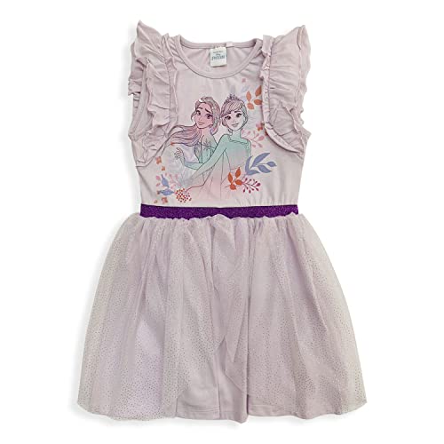 Sun City Licence Disney Robe Manches Courtes Completo Bambina, Aubergine, 5Y