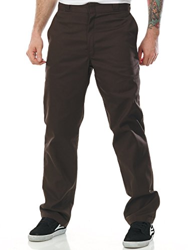 Dickies Original 874 Work Pant, Pantaloni Uomo, Marrone (Dark Brown Db), 31W / 32L