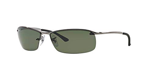 Ray-Ban Rb3183-004/82 Occhiali Da Sole, Grigio (Gunmetal), 63 Uomo