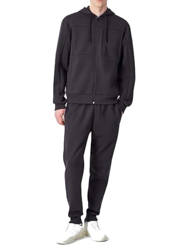 Champion Legacy C-Tech (220410) -Tcv Stretch Poly-Cotton Interlock Hooded Tuta Sportiva, Grigio Antracite (Pha), M Uomo