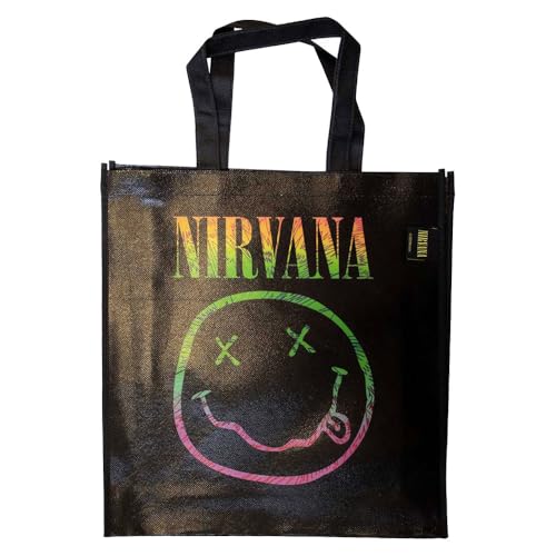 Rock Off Officially Licensed Products Nirvana Sorbet Ray Grunge Face Eco Tote Bag
