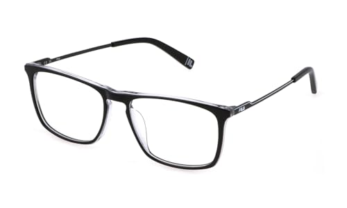 Fila Eyeglass Frame Vfi538V Black/Grey 55/16/145 Uomo Occhiali, Nero/Grigio