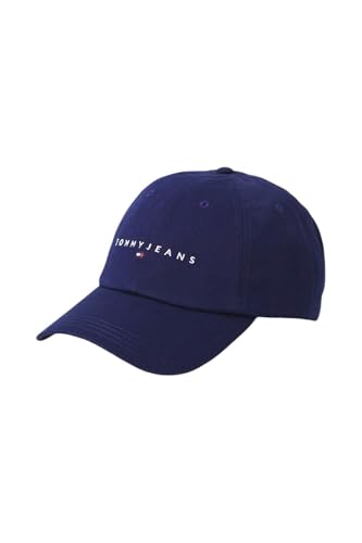 Tommy Jeans Tjm Linear Logo Cap Am0Am12958 Coperchio, Blue (Yale Navy), Os Uomo
