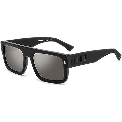 Dsquared2 Icon 0008/S Sunglasses, 003/T4 Matt Black, 54 Unisex