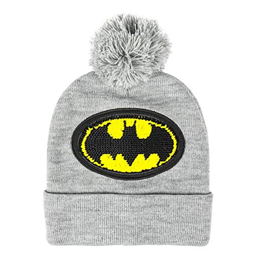 Batman 140918 Berreto, Grigio, Taglia Unica Unisex-Bambini