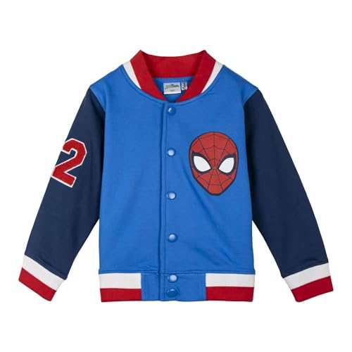 Cerdá Life'S Little Moments Giacca Spiderman Da Baseball In Cotone Spazzolato