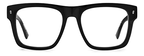 Dsquared D2 0037 Sunglasses, Ans/18 Black Dkruth, 53 Unisex