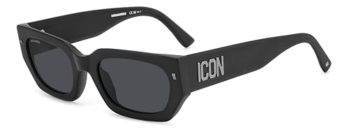 Dsquared2 Icon 0017/S Occhiali Da Sole, Nero Opaco, 70 Donna