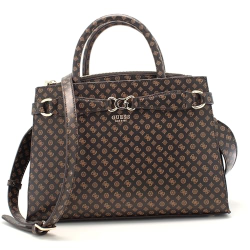 Guess Arlena Girlfriend Satchel Mocha Logo