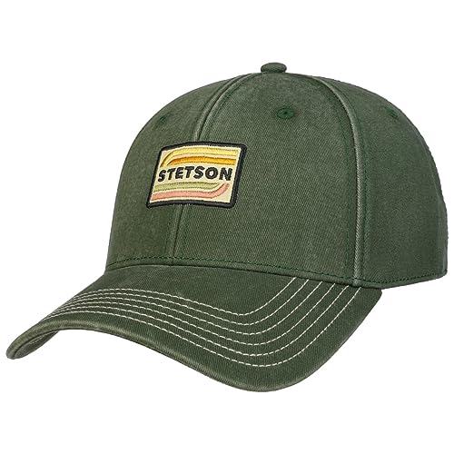 Stetson Cappellino Lenloy Cotton Uomo - Cap Berretto Baseball Curved Brim Fibbia In Metallo, Con Visiera, Fodera Inverno Autunno Estate Primavera Esta