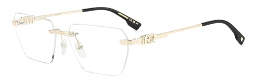 Dsquared2 Gafas Vista D2 0102 3Yg 58/16/145 Hombre Occhiali, Uomo